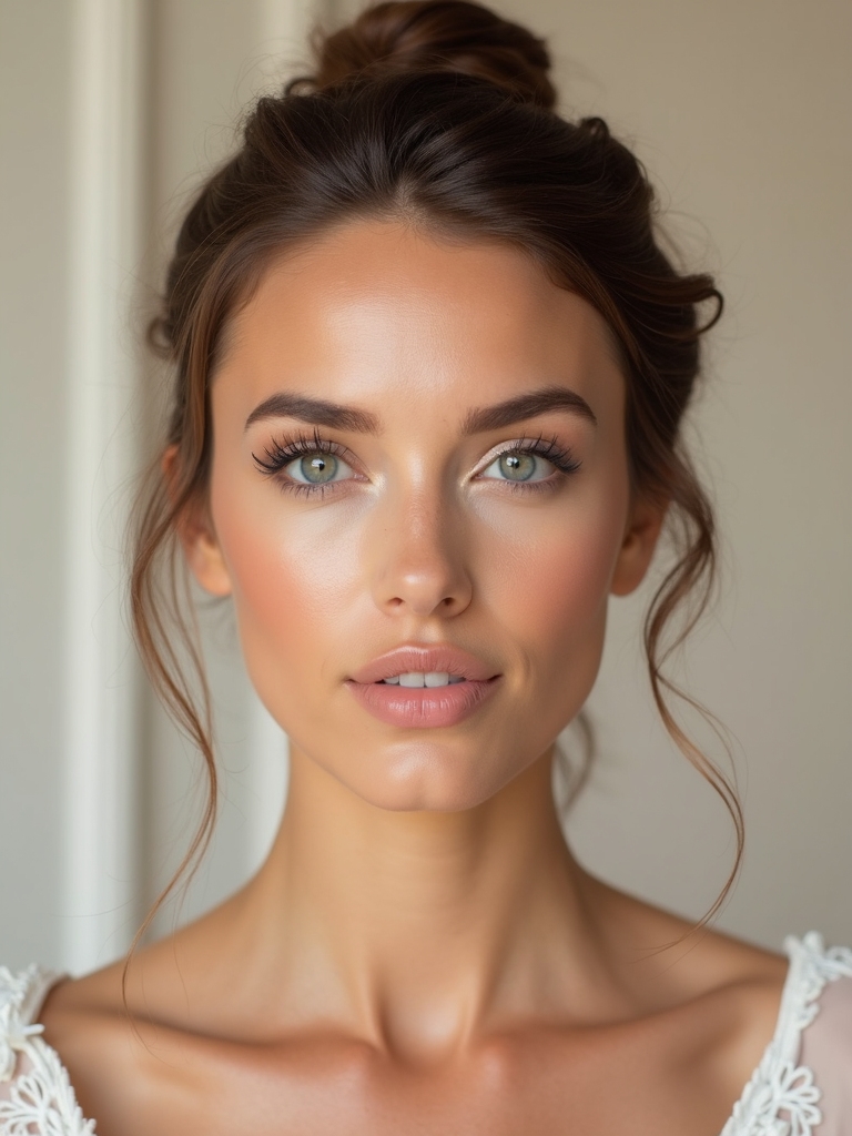 refined matte bridesmaid makeup