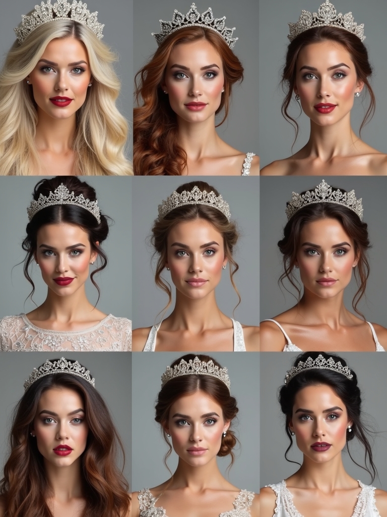 regal bridal crown hairstyles