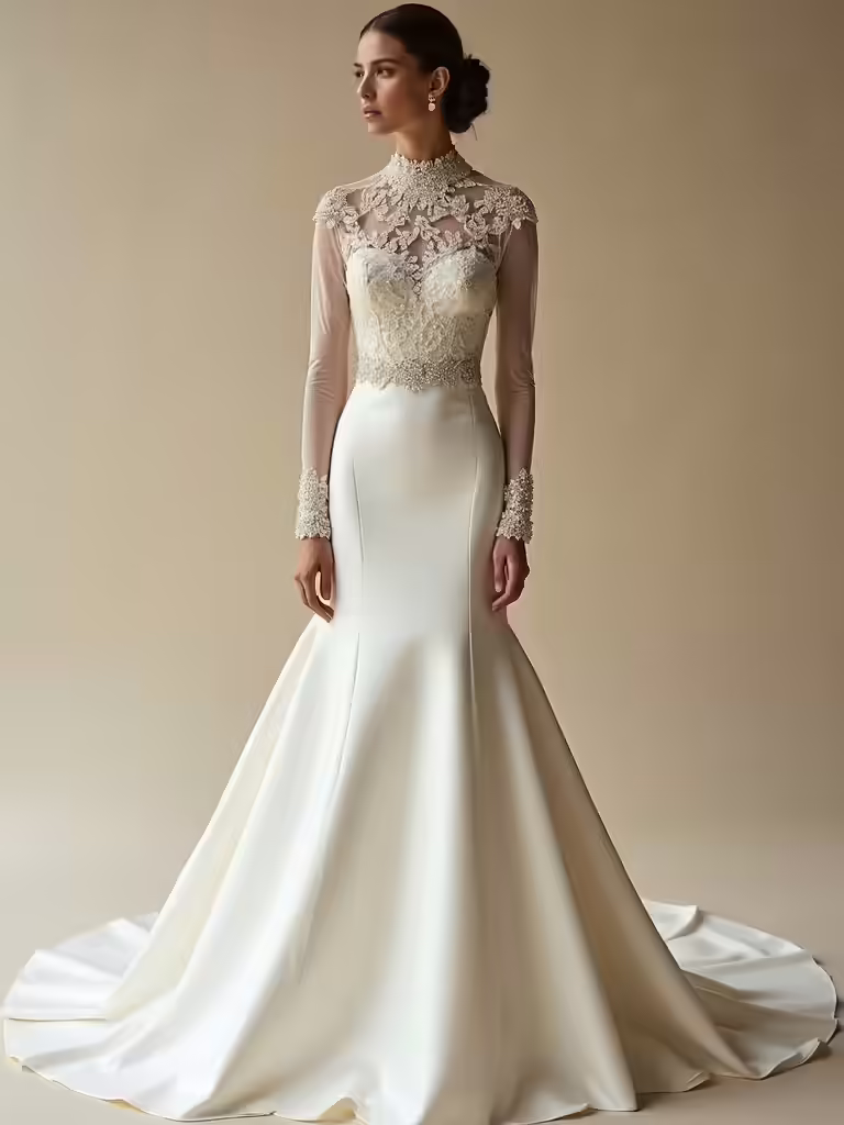 regal elegance with embellishments