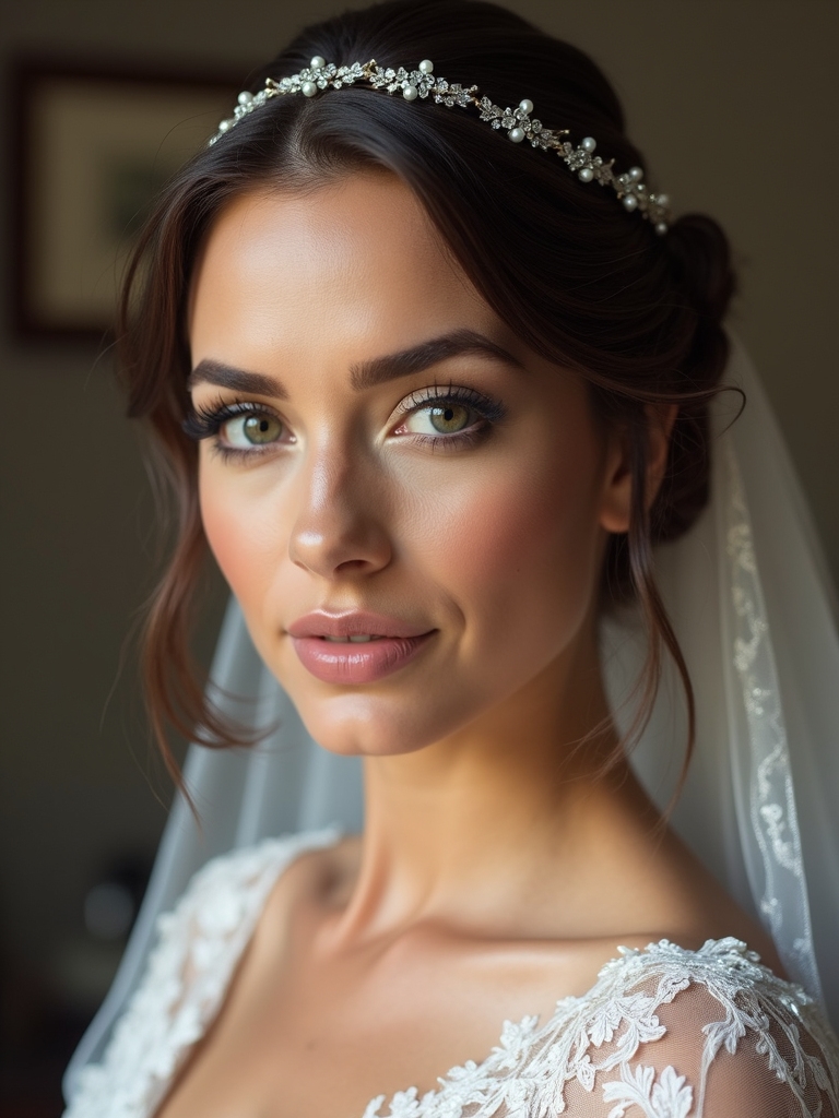 regal ornate headpieces accentuate