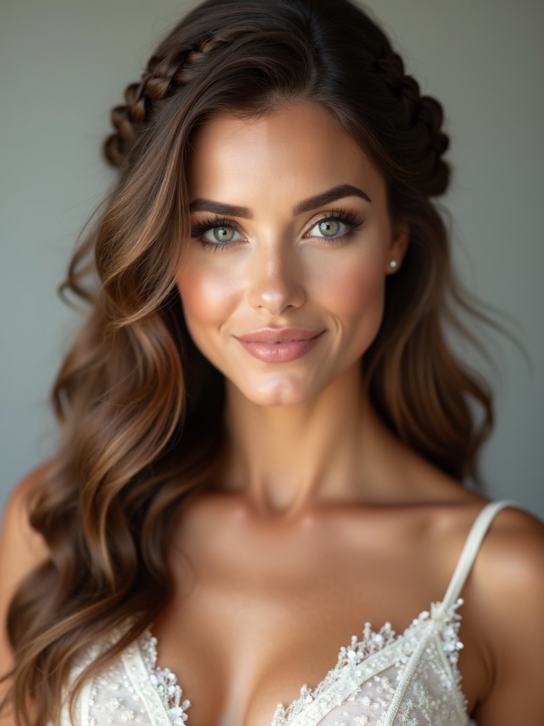 romantic braids for medium hair