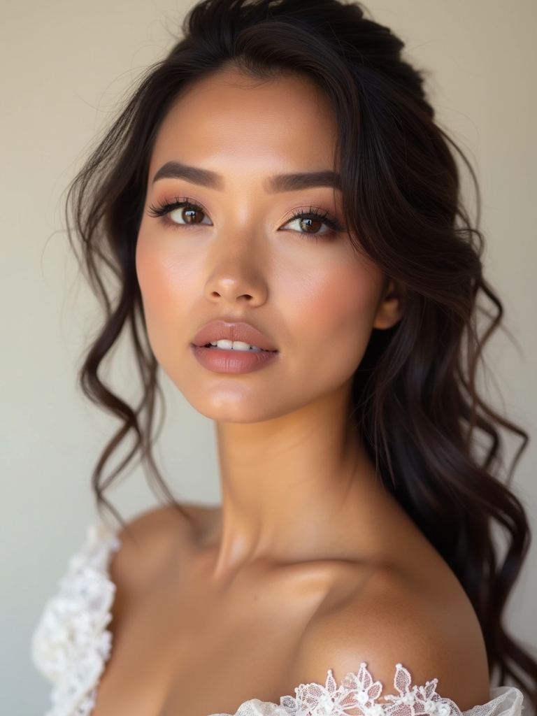 romantic bridesmaid beauty vibes