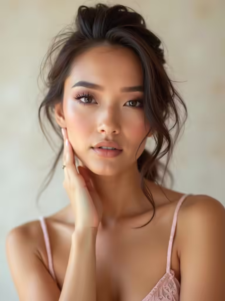 romantic dewy bridal makeup
