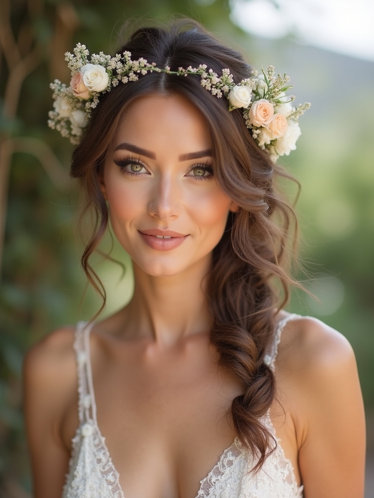 romantic floral hairstyle inspiration
