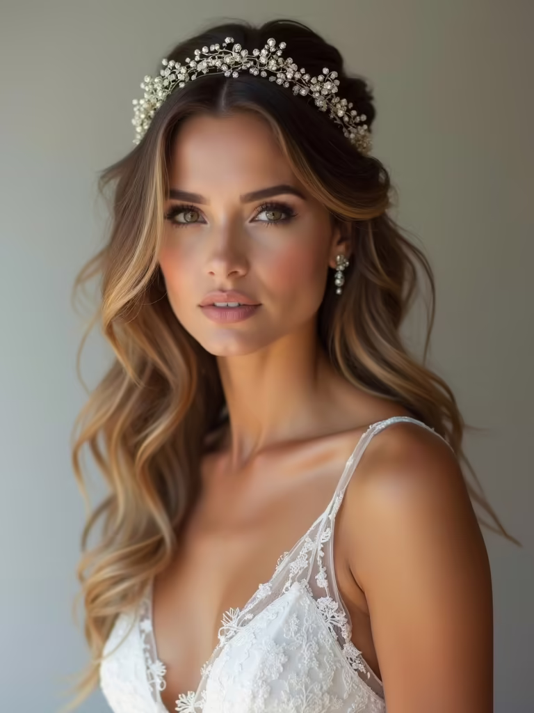 romantic half up twist hairstyle