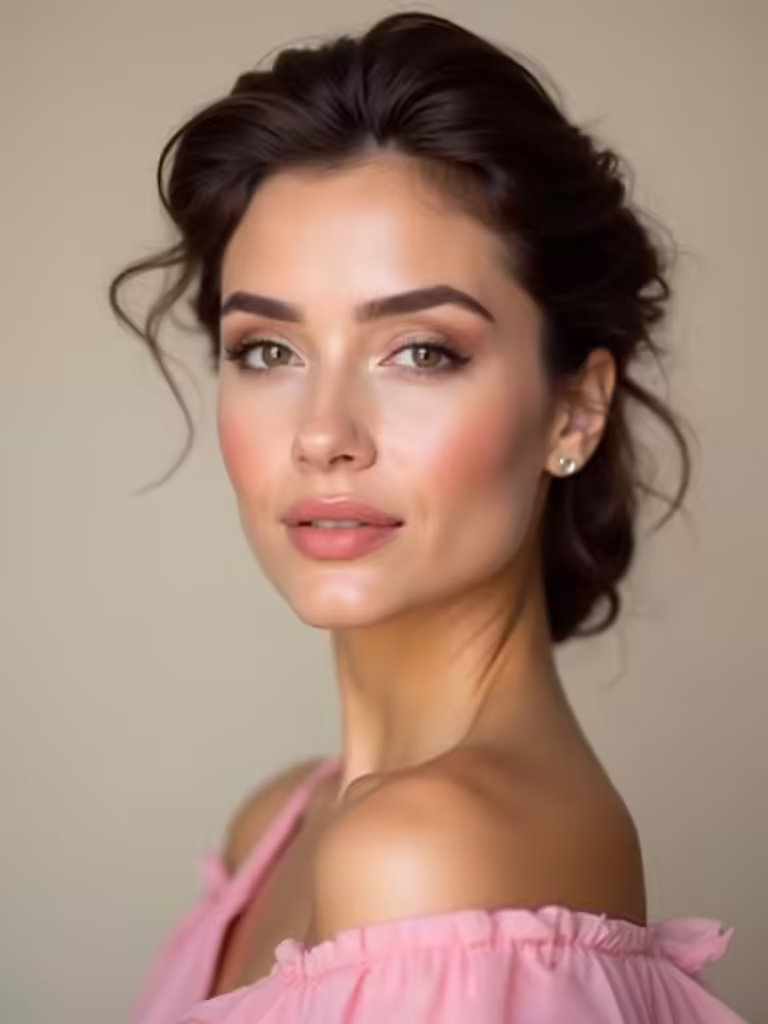 romantic pink bridesmaid makeup