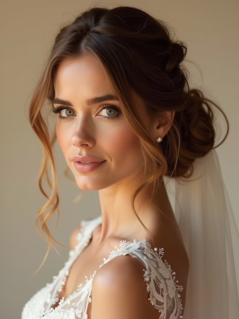 romantic secure low buns