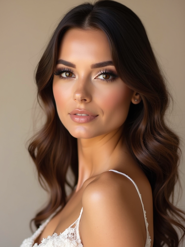 romantic soft bridal makeup