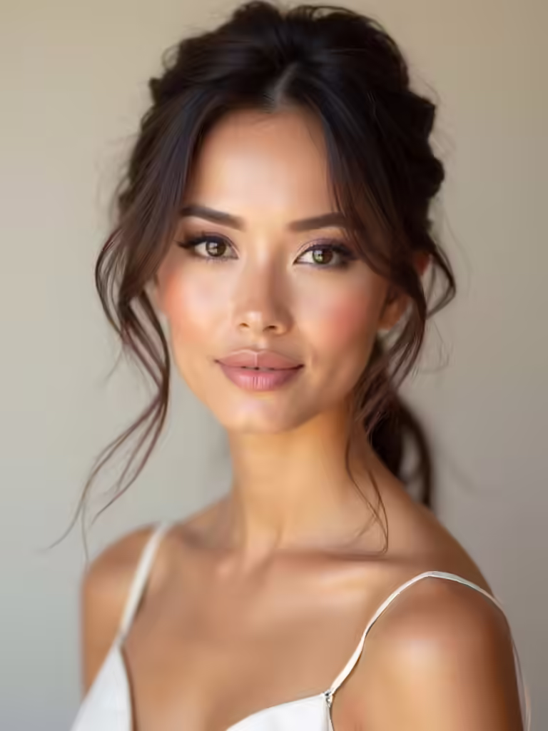 romantic soft bridesmaid makeup