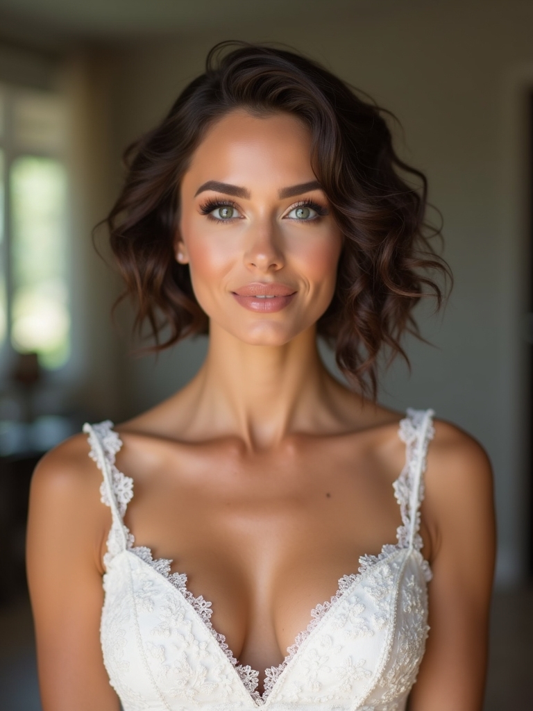 romantic soft curls hairstyle