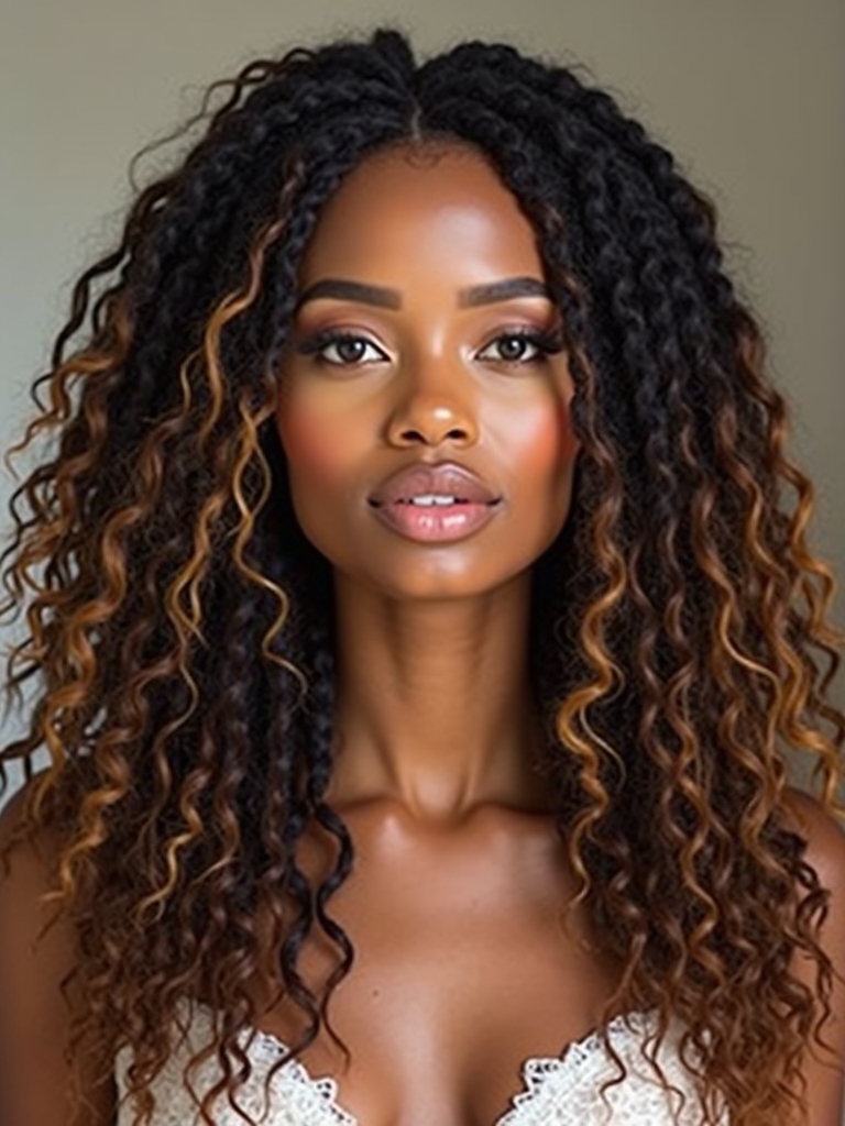 romantic soft curly dreads