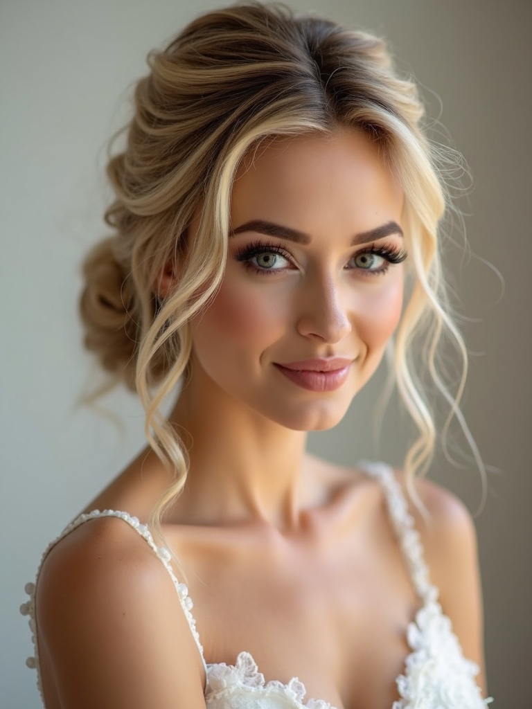 romantic soft updo hairstyles
