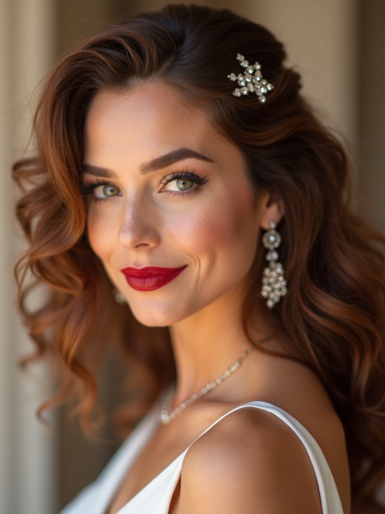 romantic textured half up hairstyles