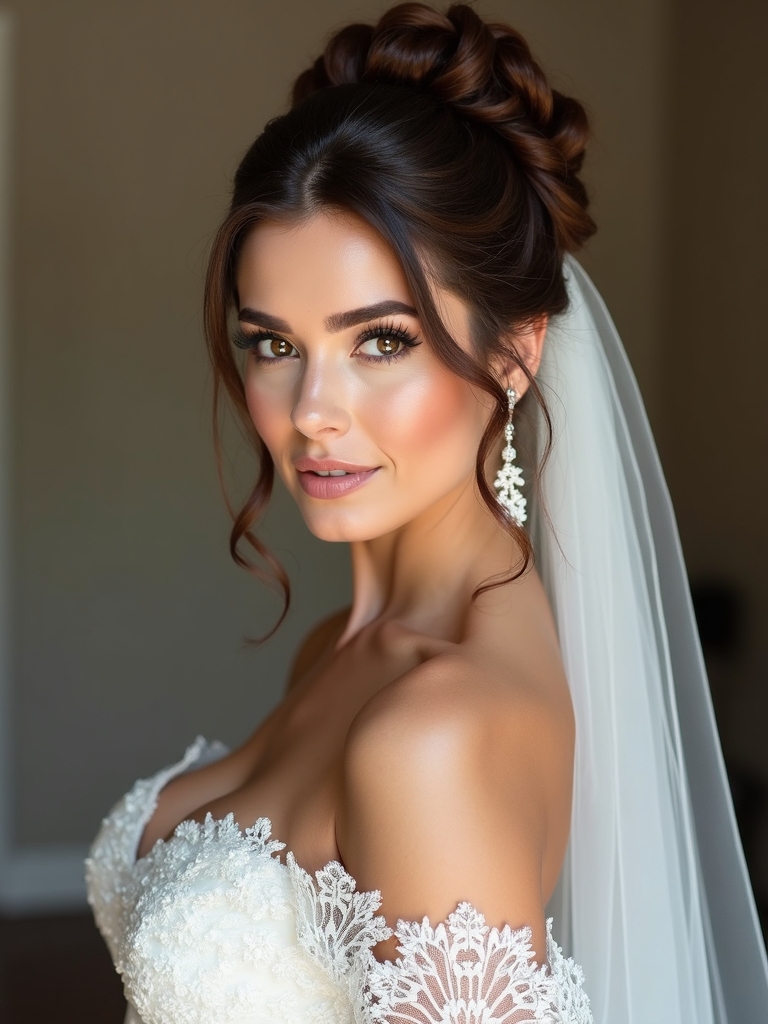romantic vintage veil style