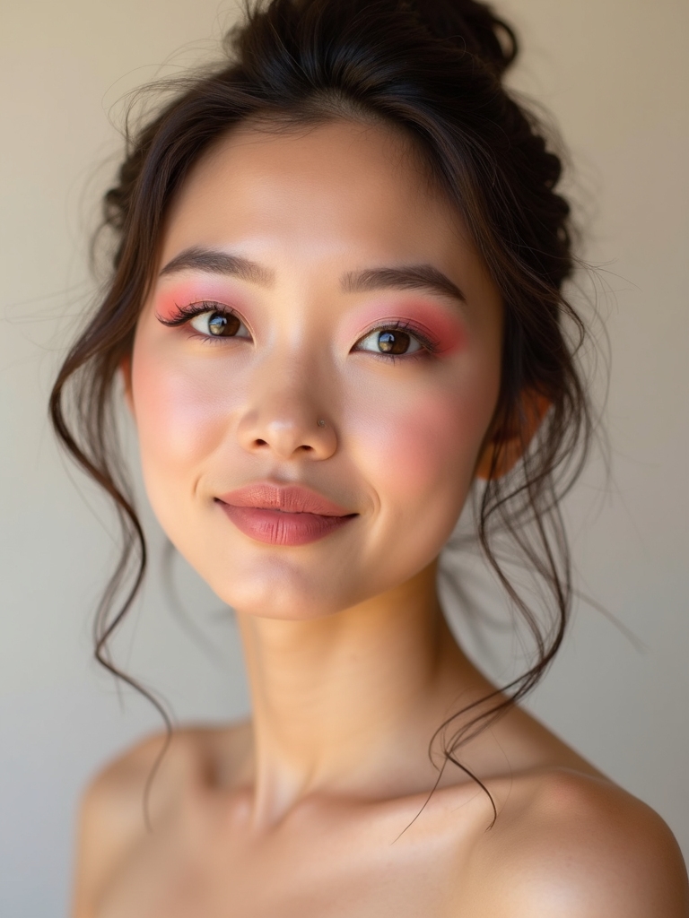 rosy glow with dewy finish