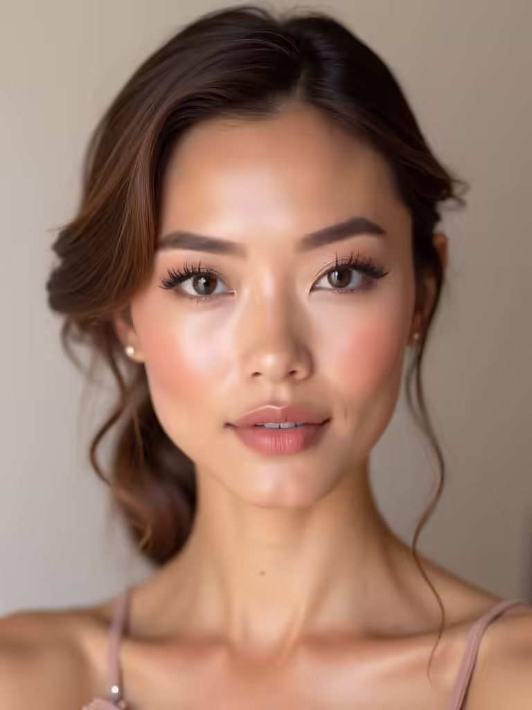 rosy soft bridesmaid makeup