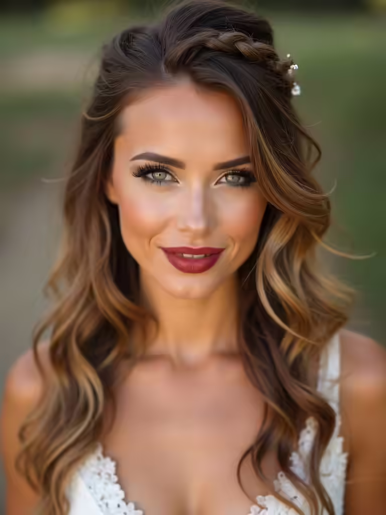 rustic half up hairstyle tutorial
