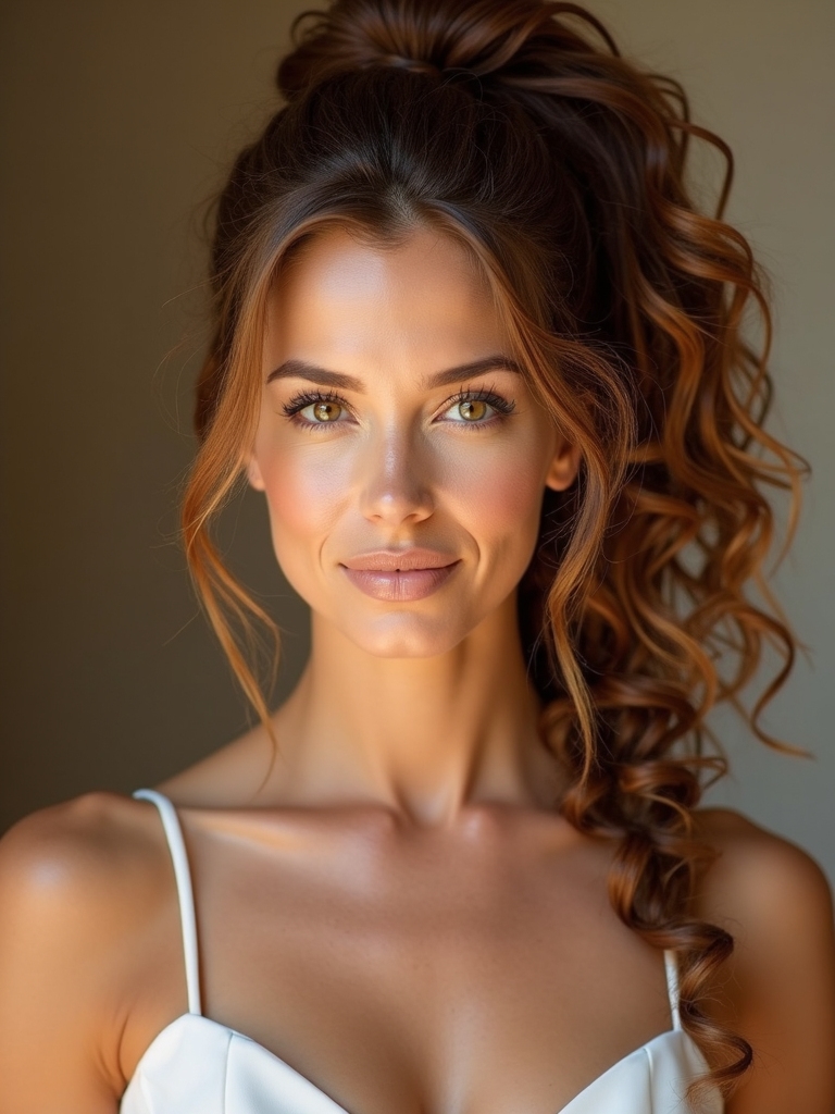 sculpted ponytails preserve curls