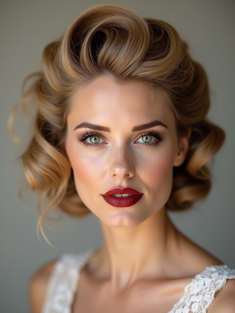 sculpted updos with elegance