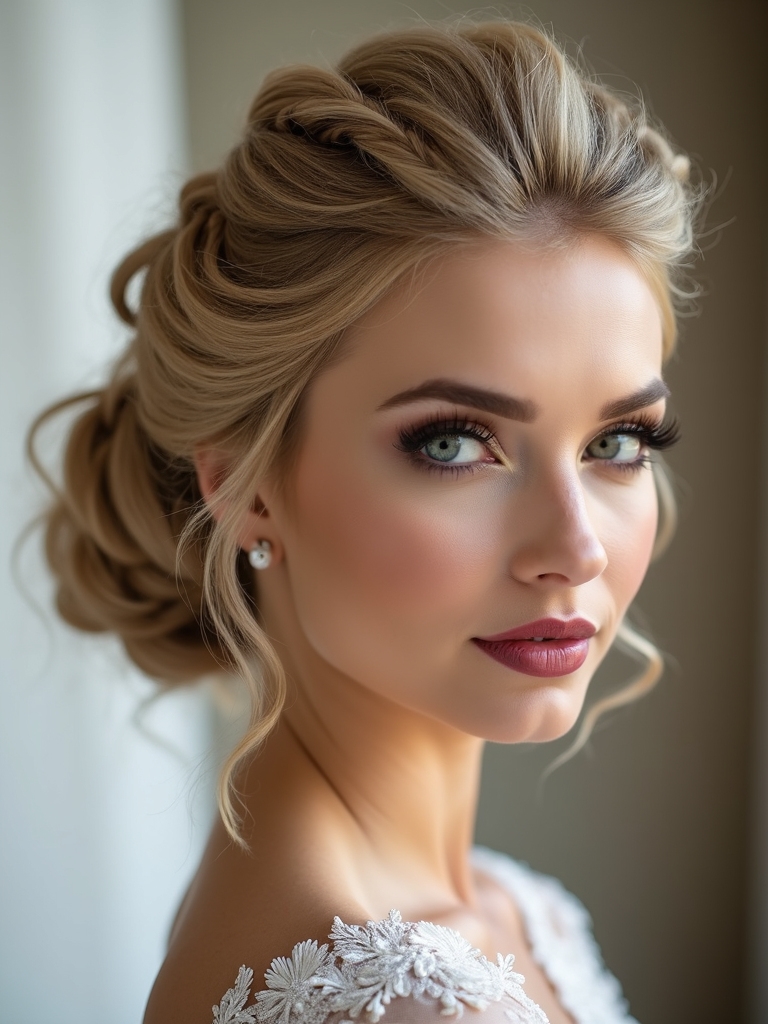 secure elegant crown updos