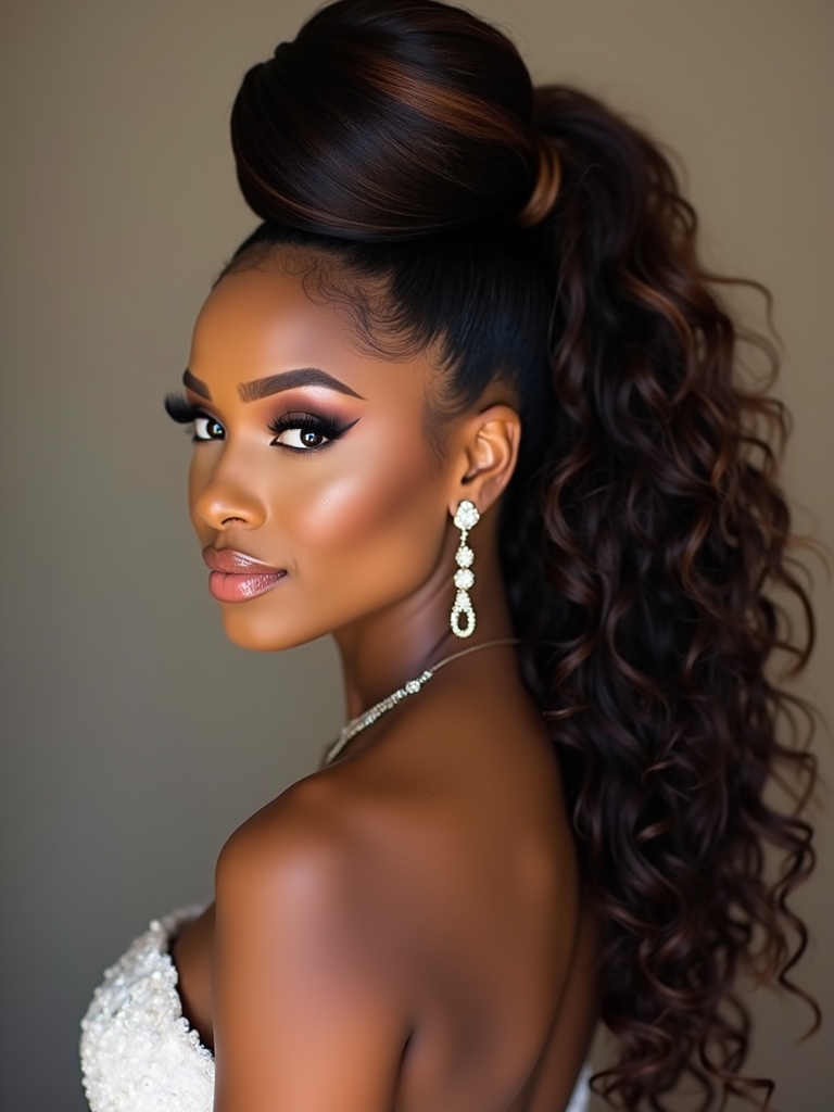 secure glam ponytails effortlessly