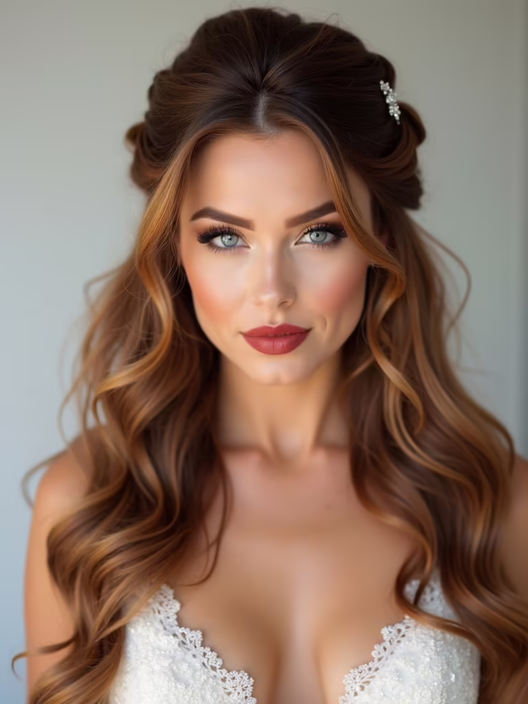 secure half up hairstyle tips