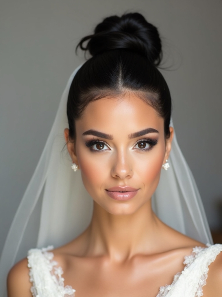secure sleek high bun