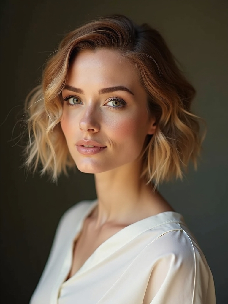 short hair modern elegance