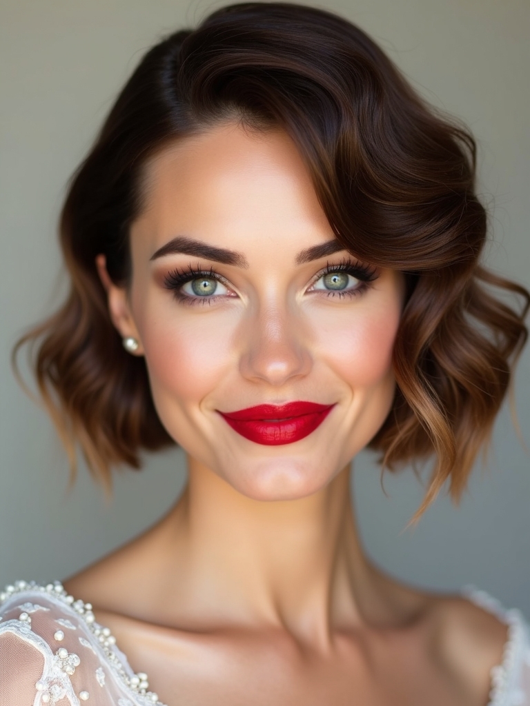 short hair wedding goals