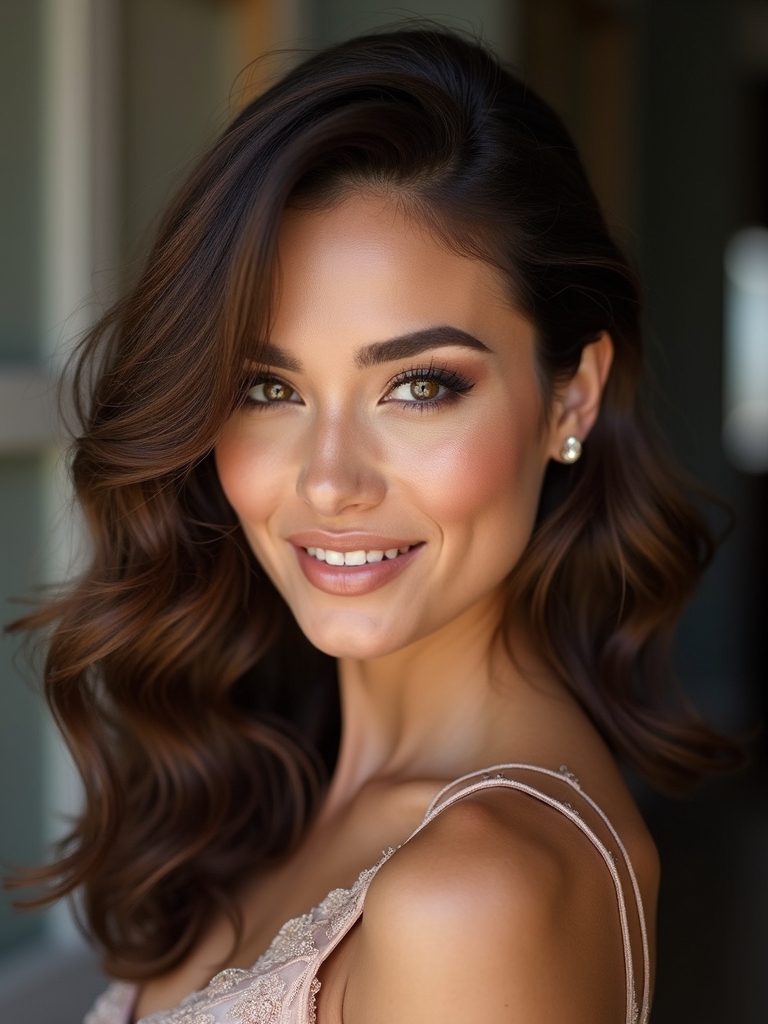 side swept fringe for elegance