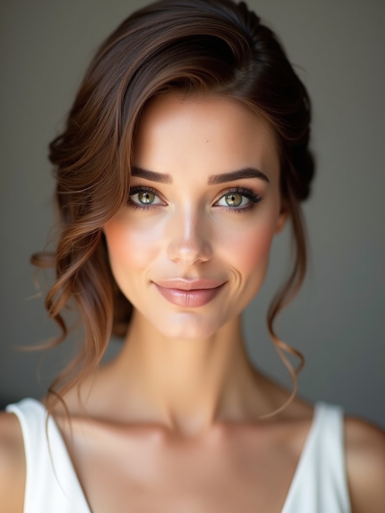 sleek bridal waves elegance