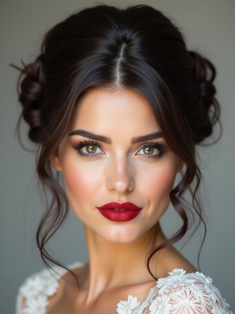 sleek buns for elegance