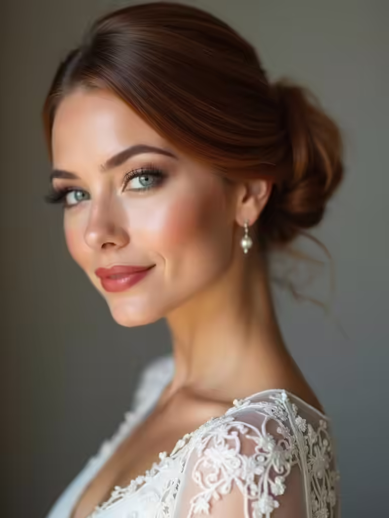 sleek chignon for elegance