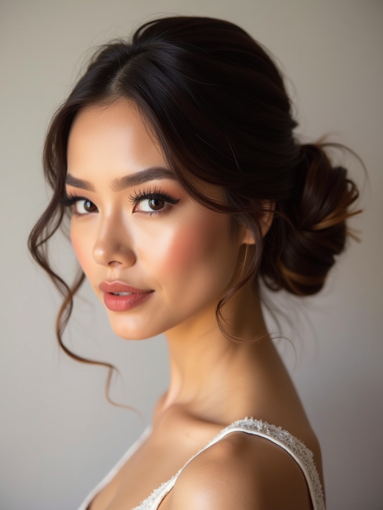 sleek durable low bun