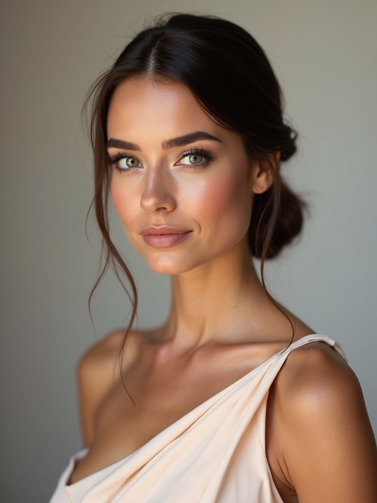 sleek low bun elegance