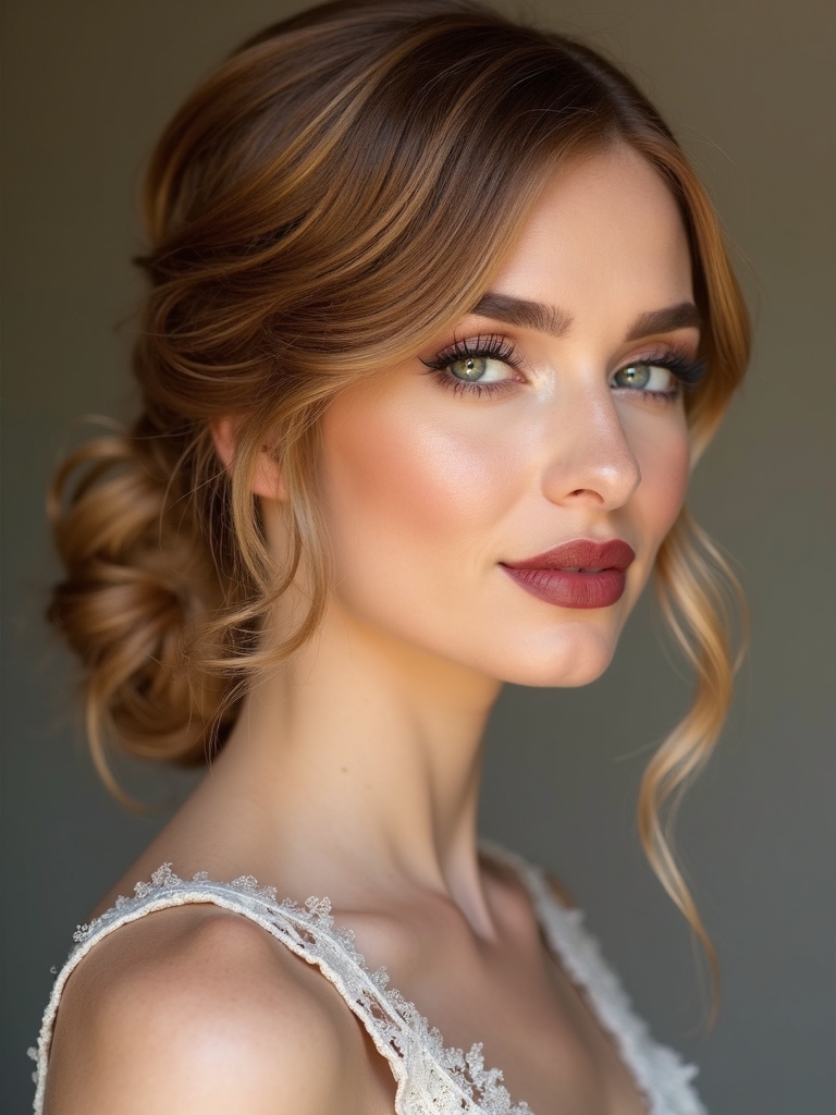 sleek low bun hairstyle