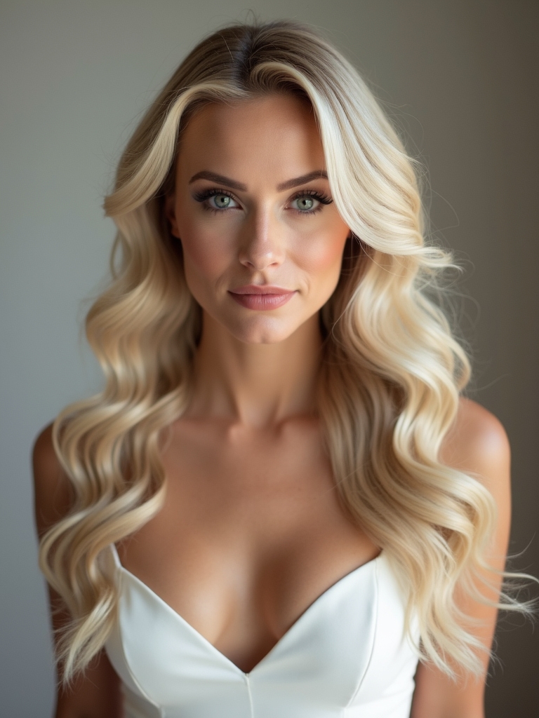 sleek minimalist wedding waves