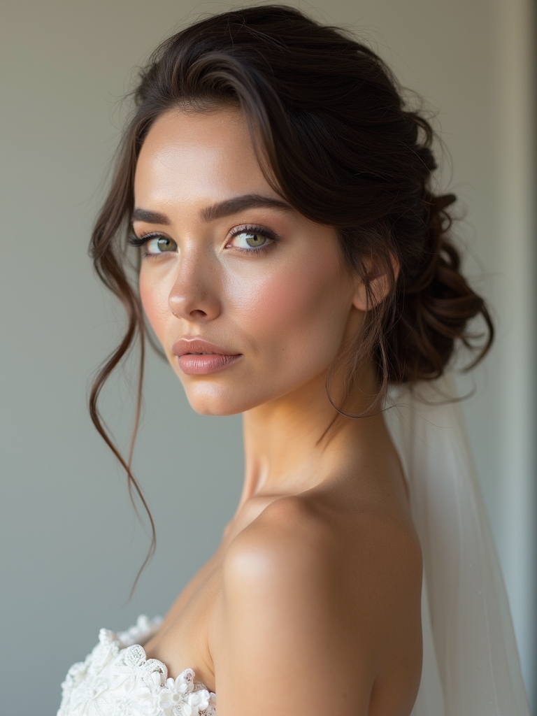 sleek modern bridal hairstyles
