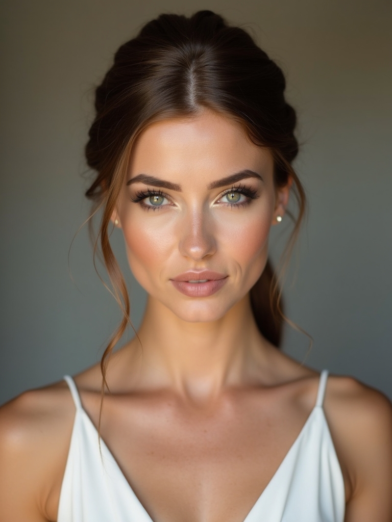 sleek modern half up hairstyles