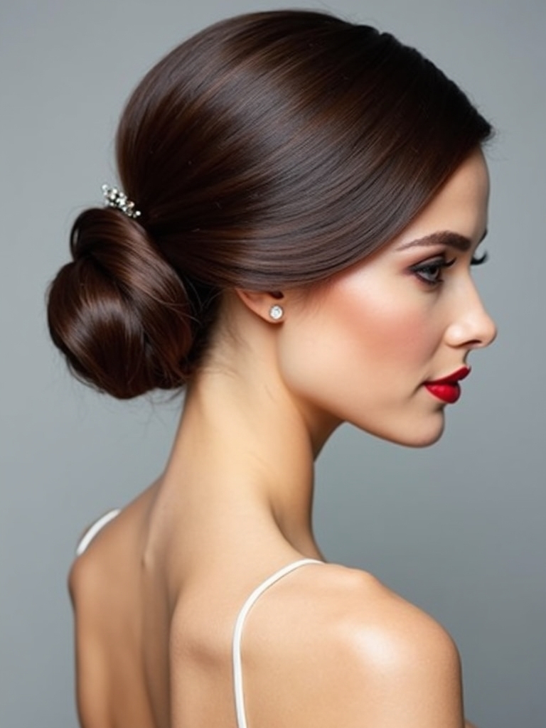 sleek polished chignons elegance