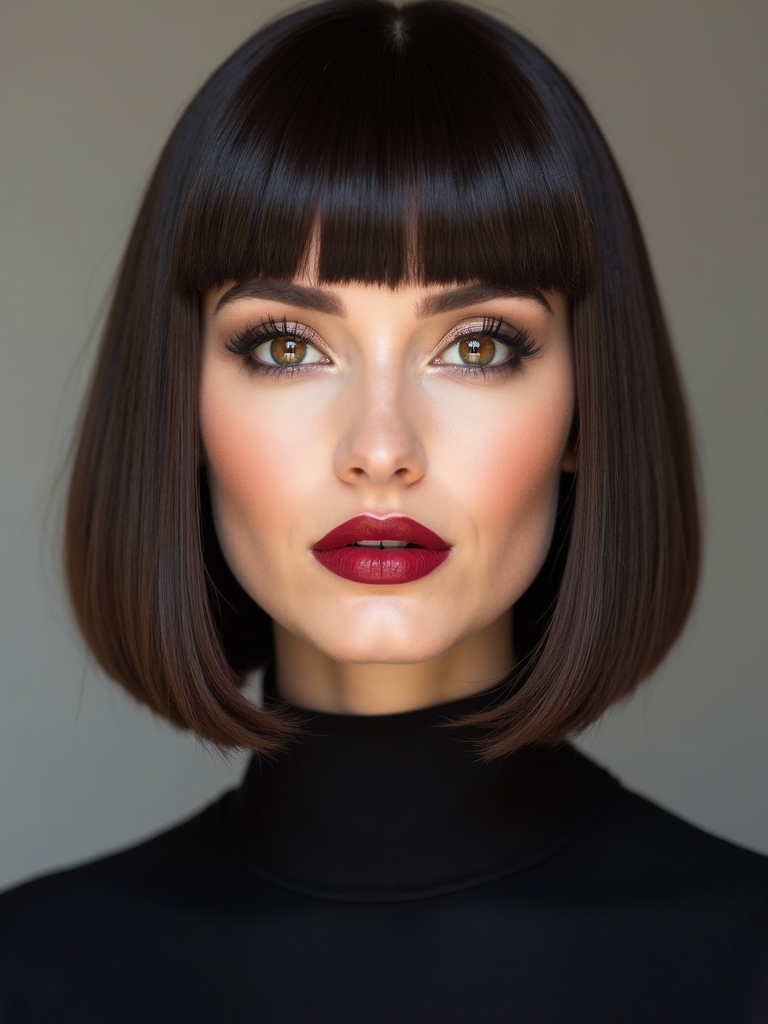 sleek polished elegant hairstyle