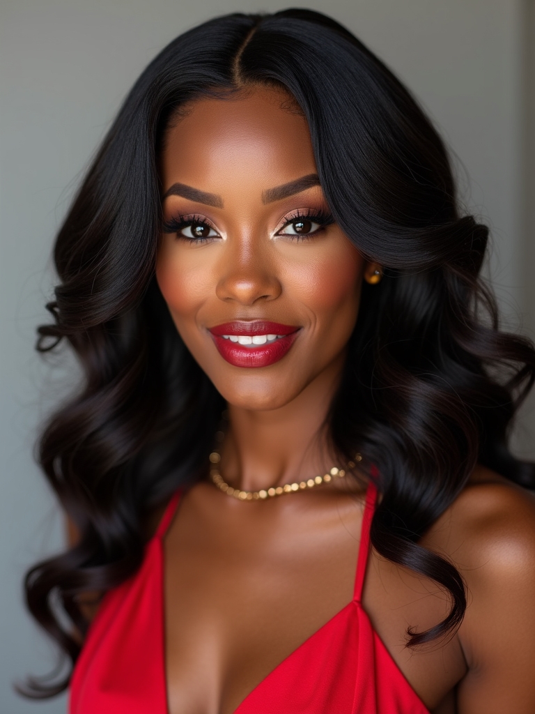 sleek polished glossy blowouts