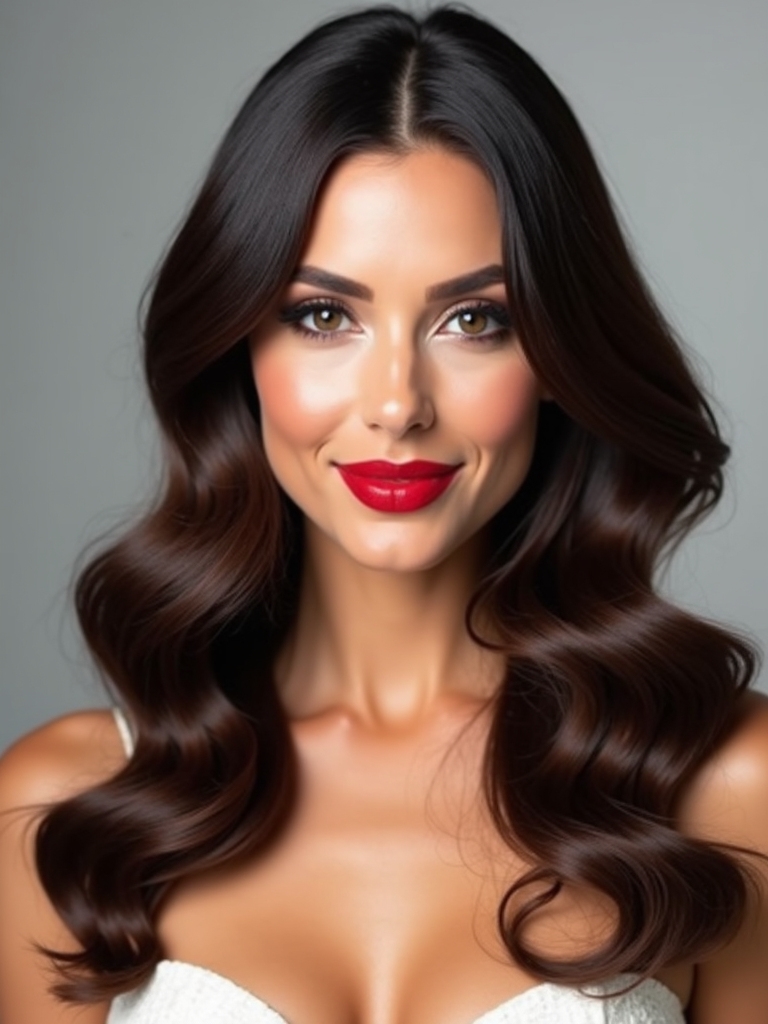 sleek polished wedding waves