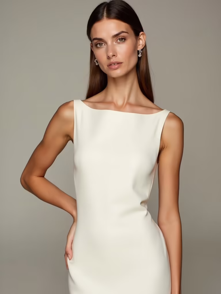 sleek satin and crepe