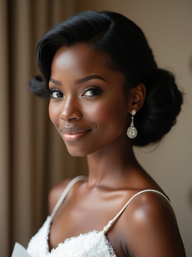 sleek secure timeless updo