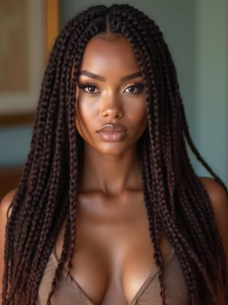 sleek shiny flexible braids