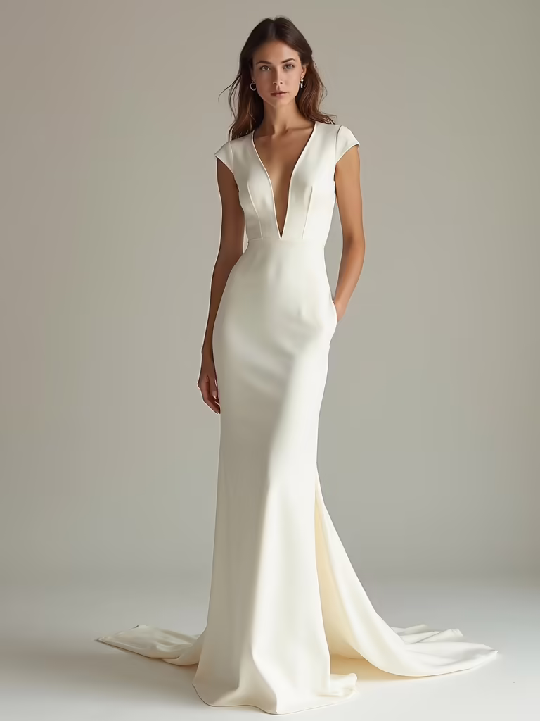 sleek sophisticated bridal elegance