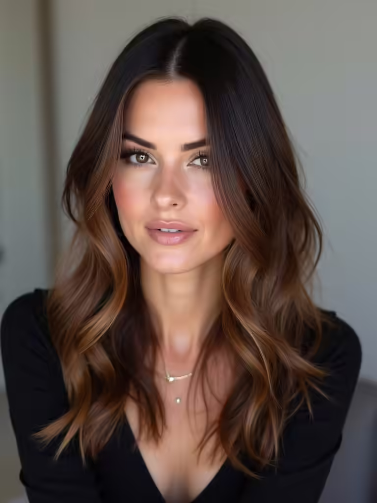 sleek straight hairstyles elegance