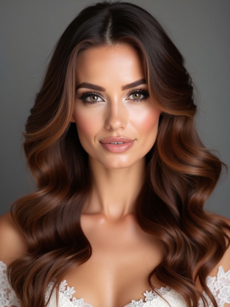 sleek waves with centered part