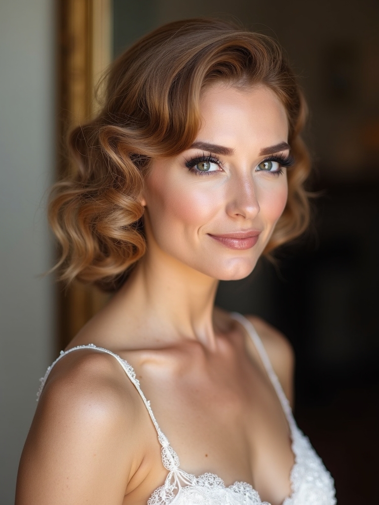 soft and dramatic side sweeps